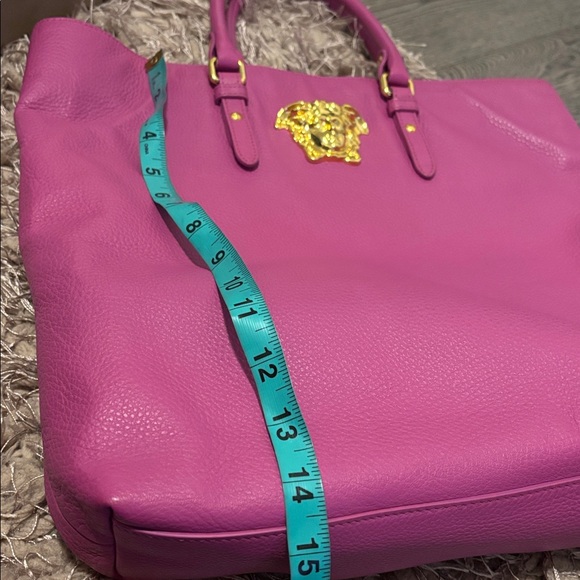 Versace Large La Medusa Tote bag Vibrant Fuchsia Pink Authentic - Picture 11 of 17